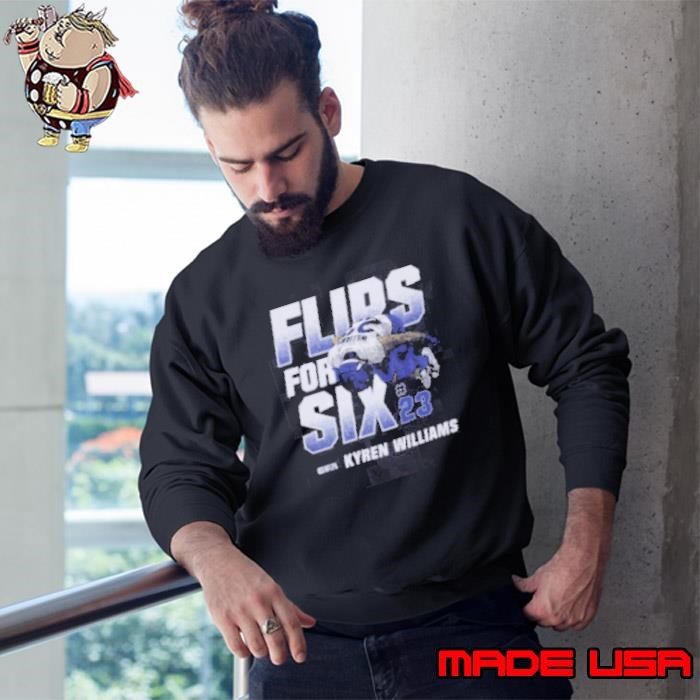 Kyren Williams #23 Los Angeles Rams NFL Flip For Six Sweatshirt