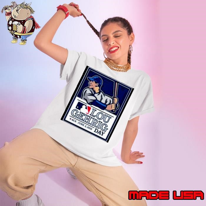 Lou Gehrig Day Logo Ladies tee