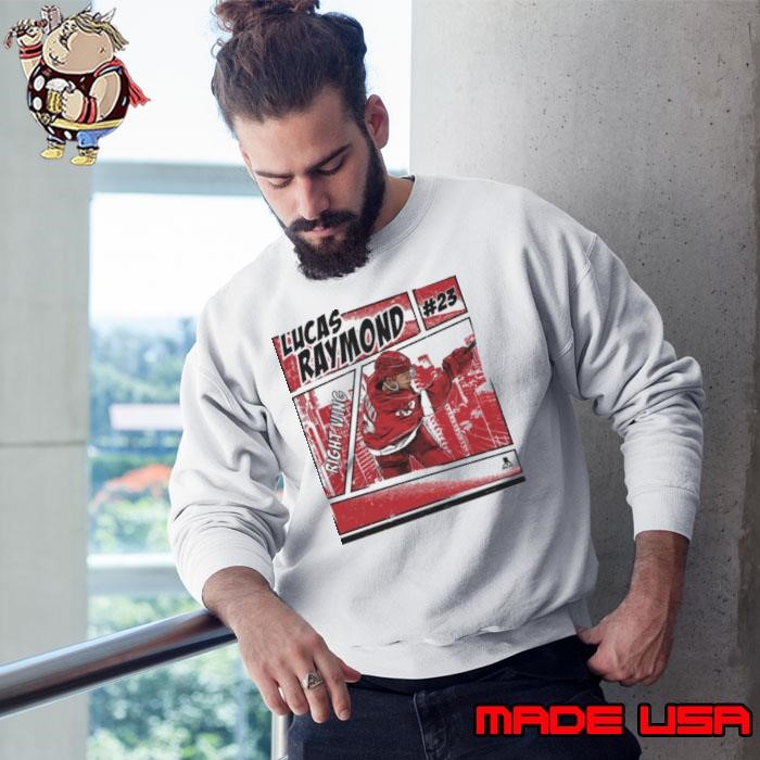 Lucas Raymond Detroit Comic Swedish professional ice hockey winger Sweatshirt