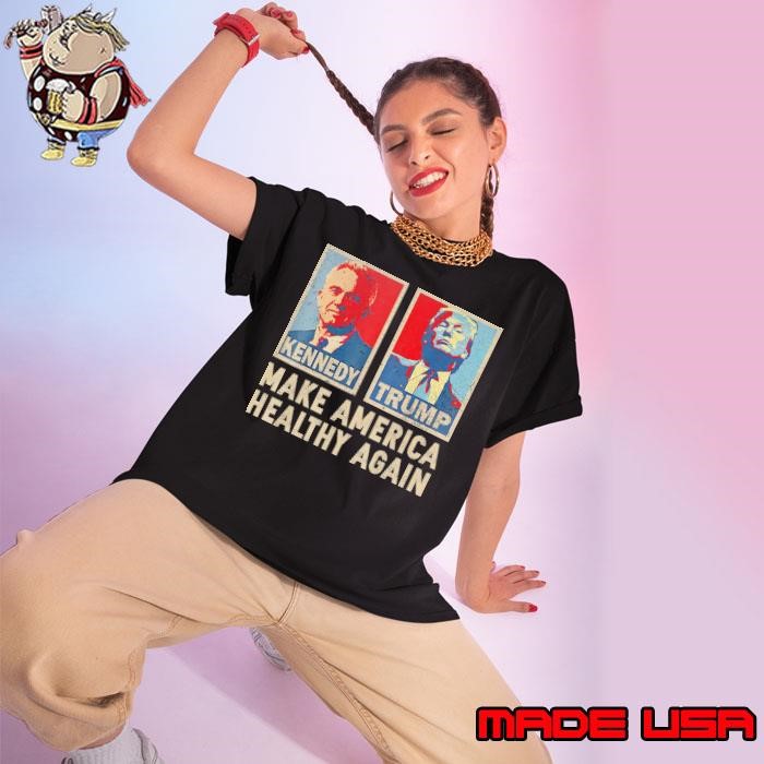 Make America Healthy Again Trump Kennedy 2024 Retro Ladies tee