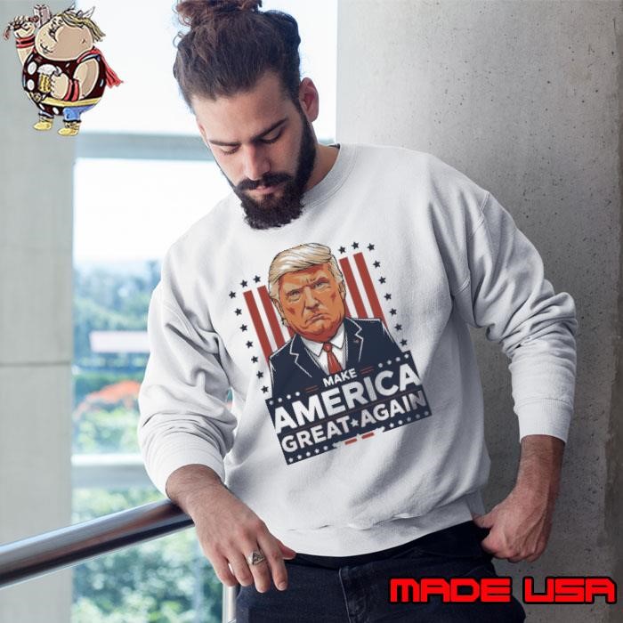 Make America great again trump 2024 usa flag Sweatshirt