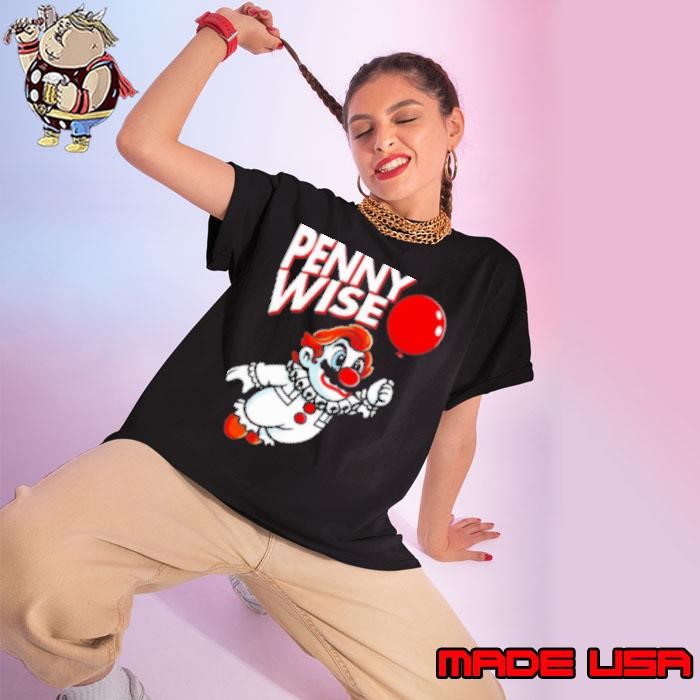 Mario And Pennywise Super Pennywise Mashup Ladies tee