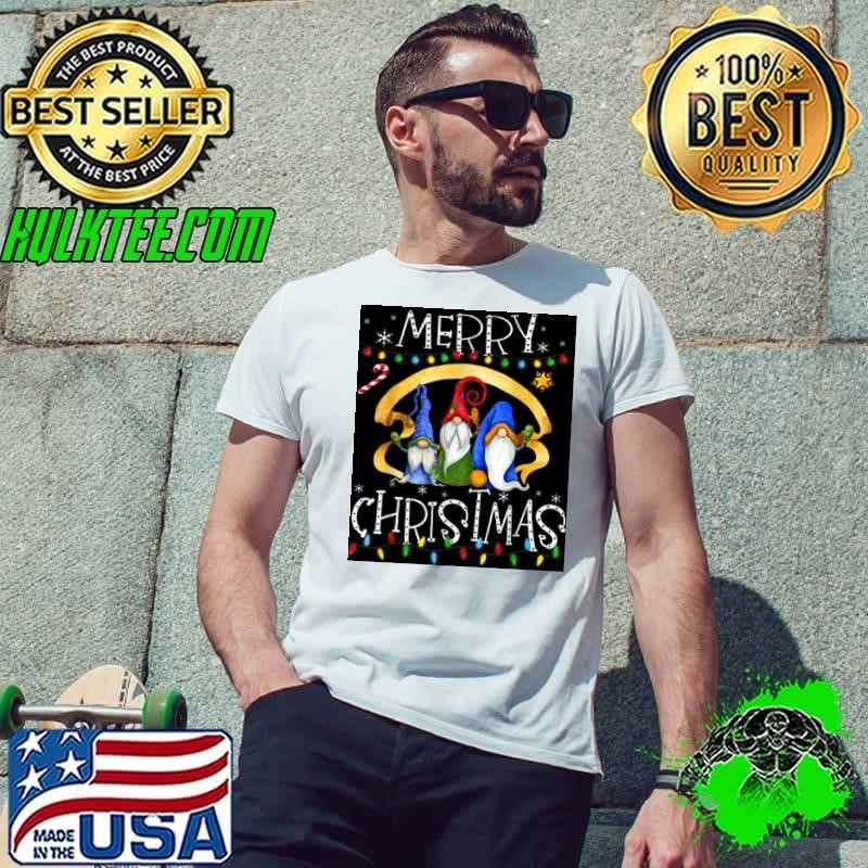 Merry Christmas Gnome Shirt Funny Family Xmas Kids Adults Unisex
