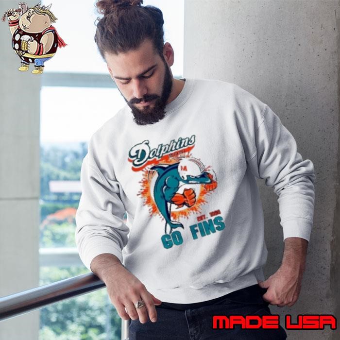 Miami Dolphins Football Go Fins 1966 Sweatshirt