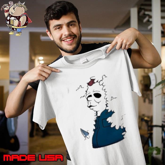 Michael Myers X Homer Simpson He'S Watching Unisex