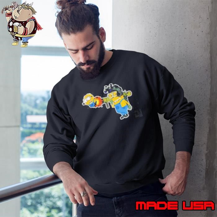 Minions boom cartoon funny meme Sweatshirt