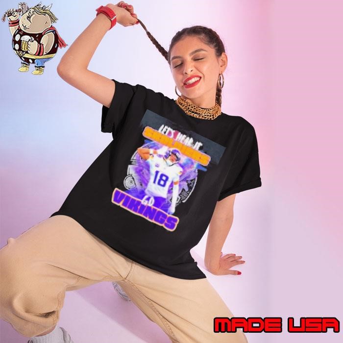 Minnesota Vikings Justin Jefferson let’s hear it Skoldiers Ladies tee