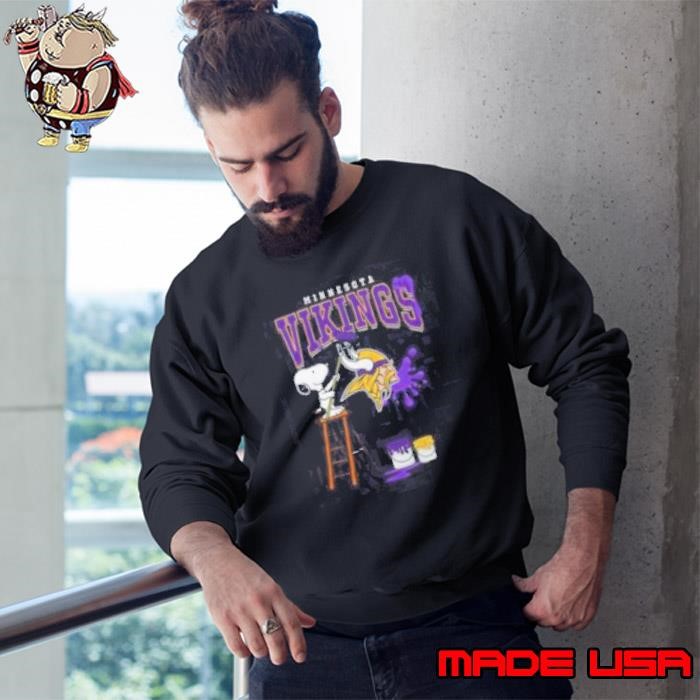 Minnesota Vikings Snoopy Painting Sweatshirt