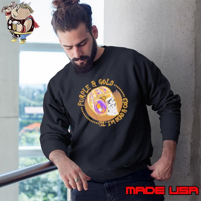 Minnesota Vikings purple & gold til I’m Dead & Cold Skol Sweatshirt