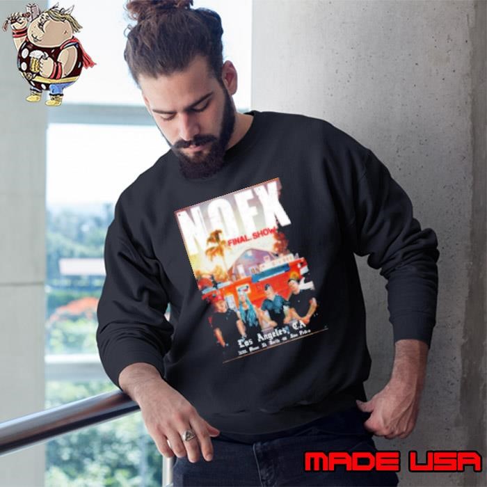 NOFX October 6 2024 In Los Angeles CA Tour Poster Sweatshirt