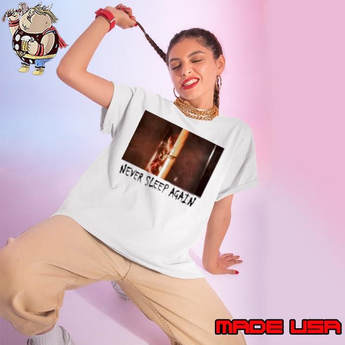 Never Sleep Again A Nightmare On Elm Street Movie At Halloween Ladies tee