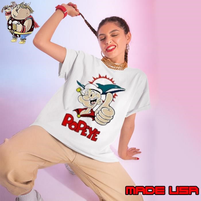 Nfl Miami Dolphins Popeye Ladies tee
