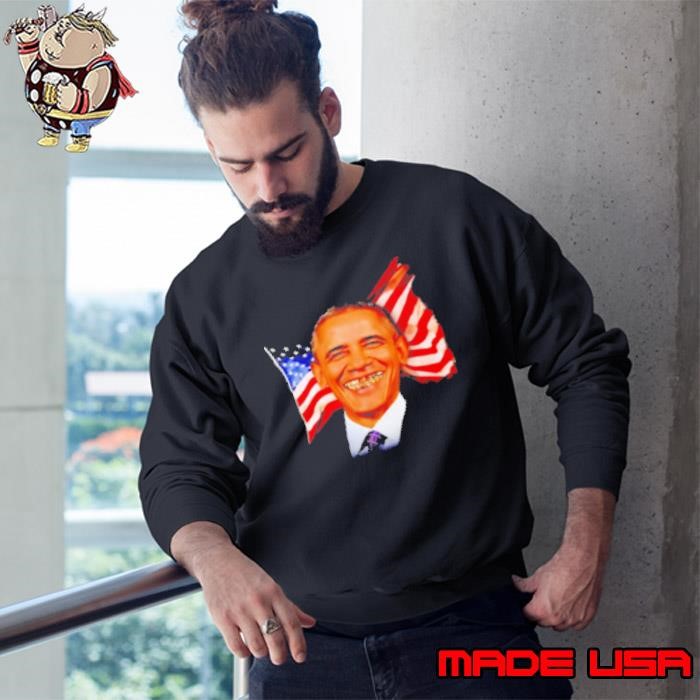 Obama Grillz Teeth Hip Hop American Sweatshirt