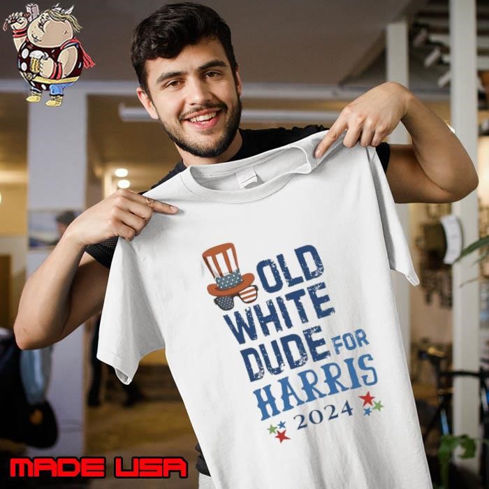 Old White Dude For Kamala Harris President 2024 Hat Uncle Sam Unisex