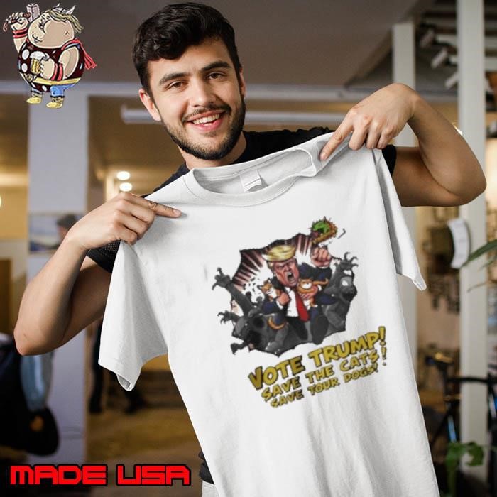 Original Vibroprint Studio Vote Trump Save The Cats Save Tour Dogs Unisex