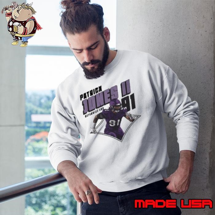 Patrick Jones II 91 Minnesota Vikings Defensive End Diamond Sweatshirt