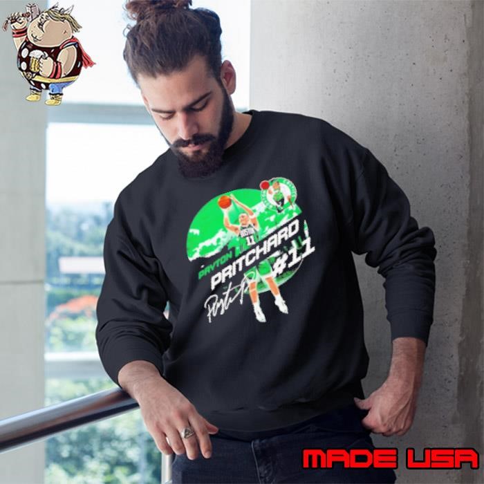 Payton Pritchard Boston Celtics City Emblem Signature Vintage Sweatshirt