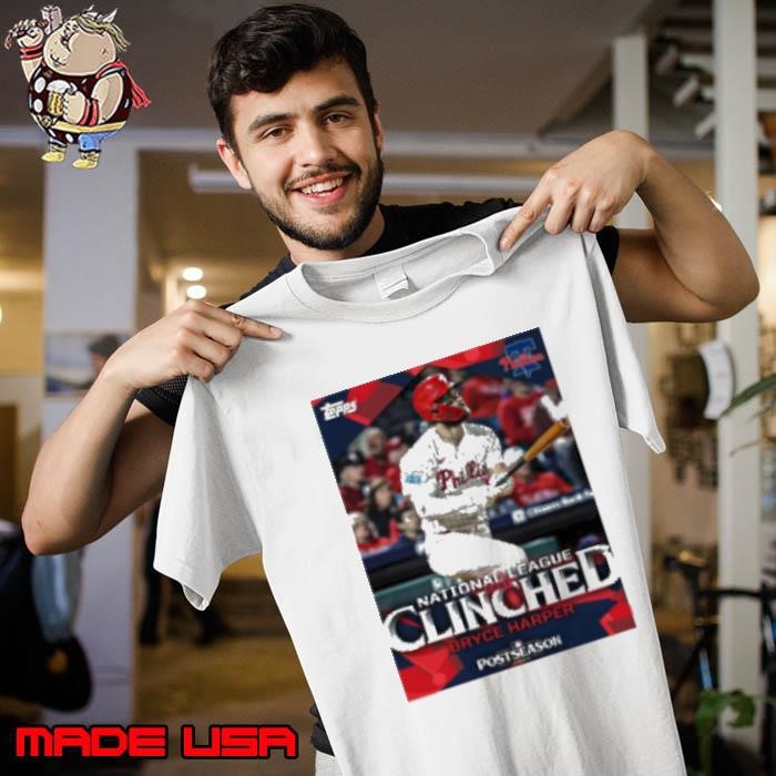 Philadelphia Phillies Bryce Harper National League East Clinched Postseason 2024 Poster Unisex