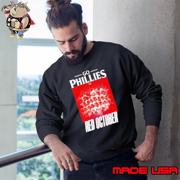 Philadelphia Phillies Go Phillies Red October NL East Division Champions Graphic Sweatshirt
