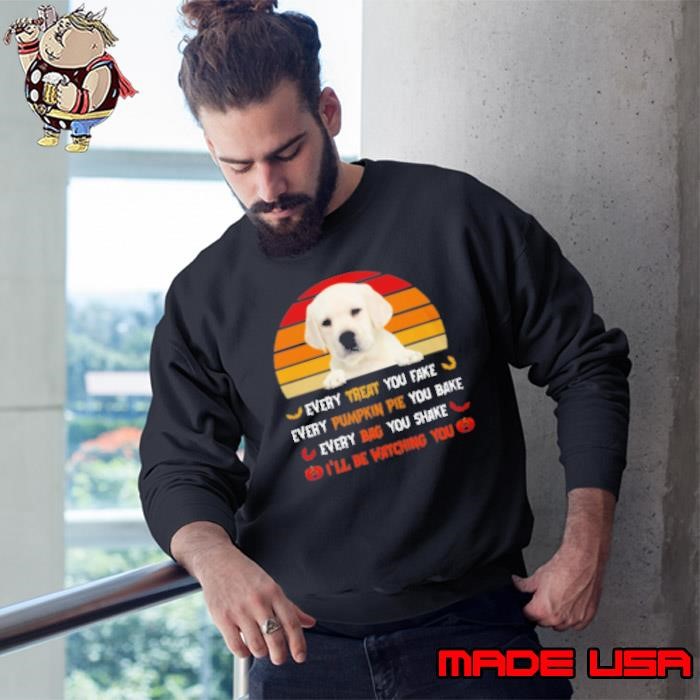 Pumpkin Pie WHITE Labrador Classic Sweatshirt