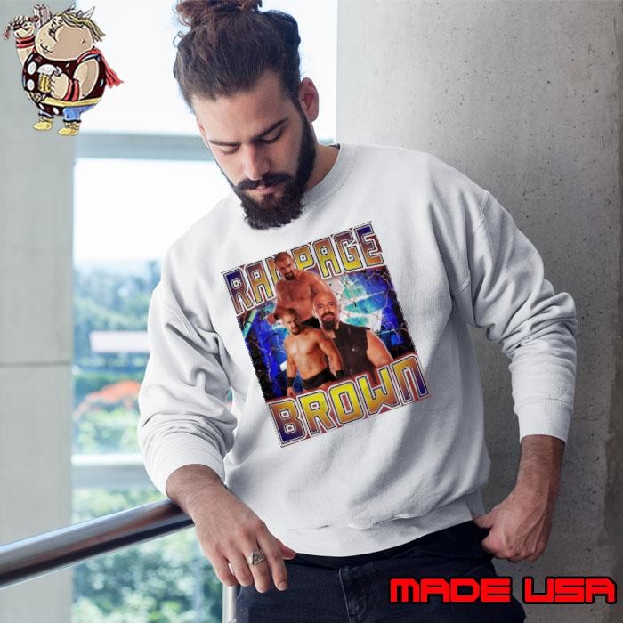 RAMPAGE BROWN British professional wrestler previously Sweatshirt