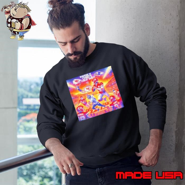 Ravens vs Chiefs Cheat sheet poster Sweatshirt