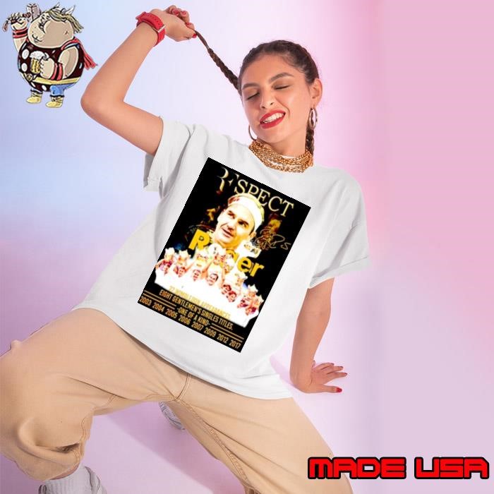 Roger Federer 22 Wimbledon appearances one of a kind Ladies tee