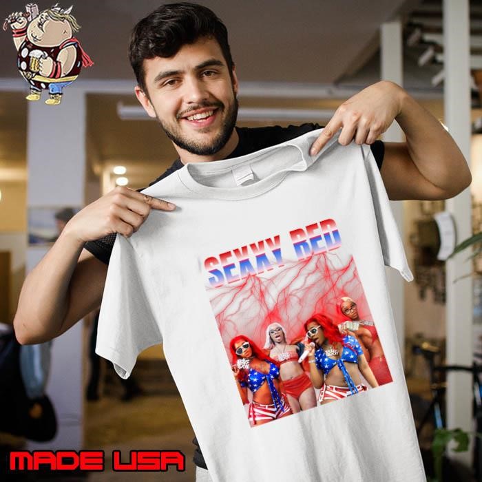 Sexxy Red Rapper Graphic American Flag Unisex
