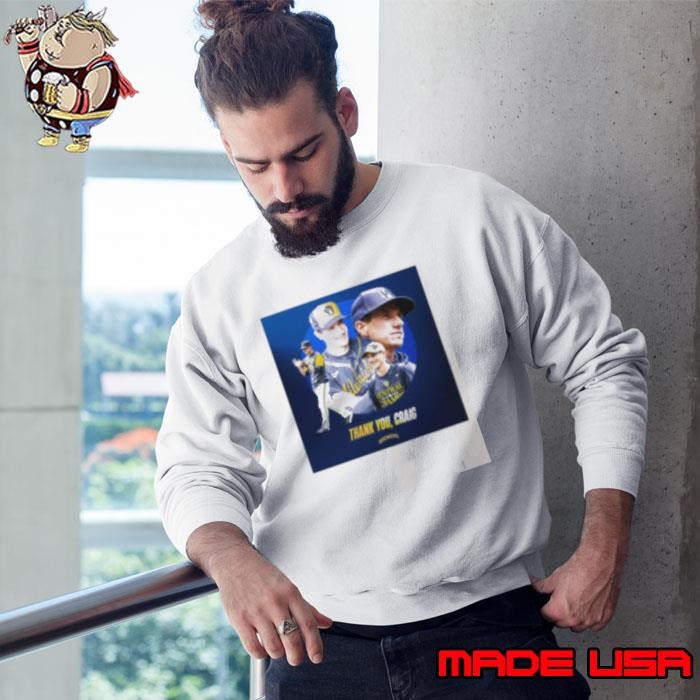 Thank You, Craig Counsell Milwaukee Brewers MLB Player Poster Sweatshirt