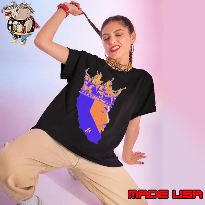 The King Los Angeles Lakers 23 Lebron James Its Showtime Ladies tee