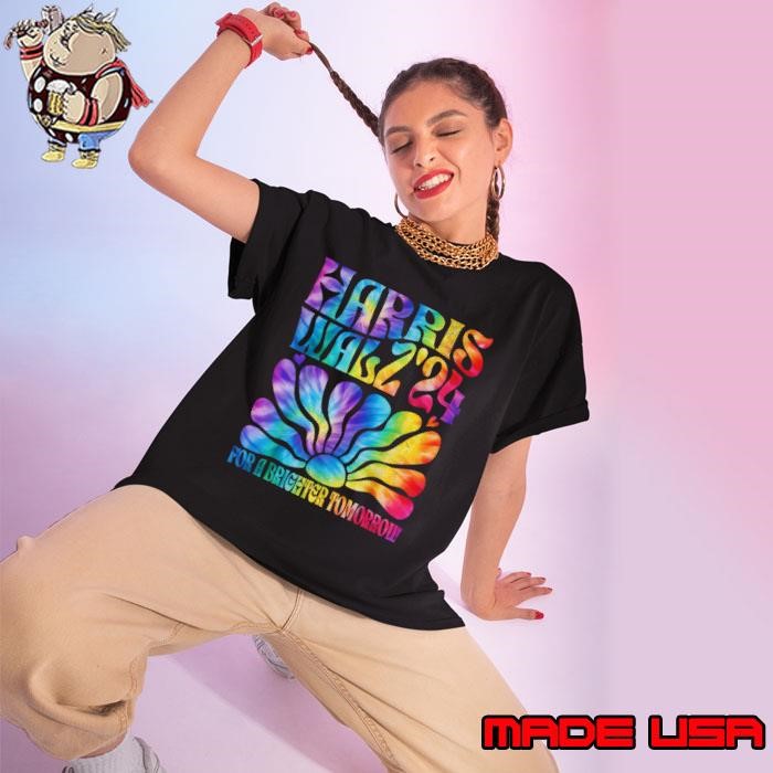 Tie dye Harris Waltz 2024 Election Kamala Harris Tim Waltz Ladies tee