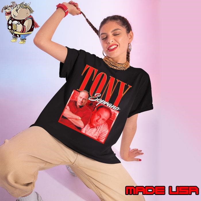 Tony Soprano fictional character and the protagonist Bootleg Vintage Ladies tee