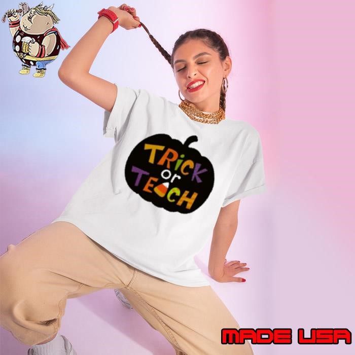 Trick Or Teach Candy Corn Ladies tee