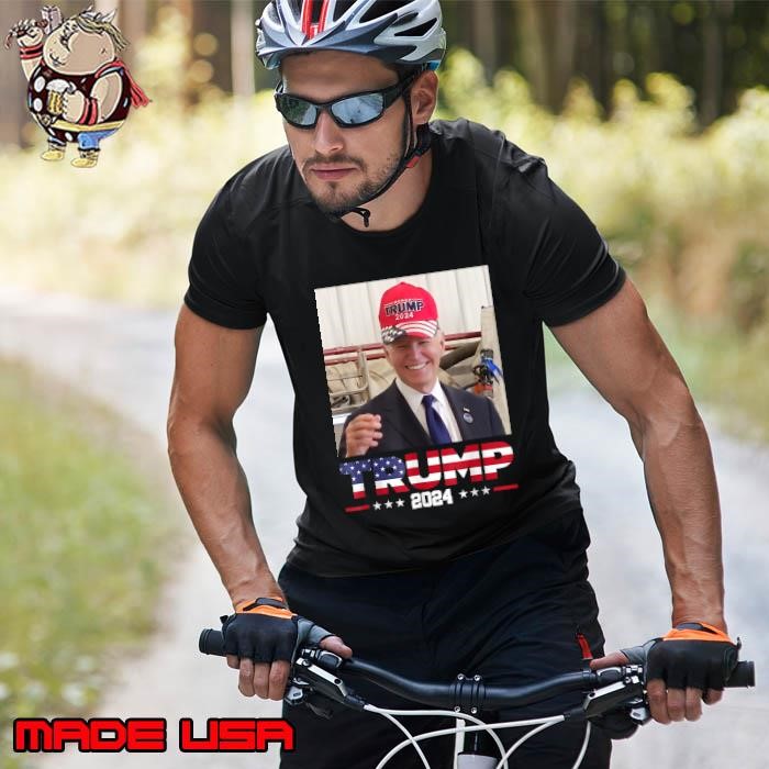 Trump 2024 american flag joe biden smile hat trump election Unisex