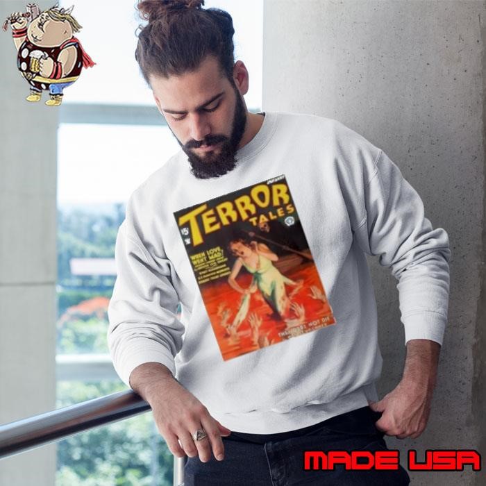 Vintage Terror Tales Pulp Magazine Cool Halloween Costume Sweatshirt