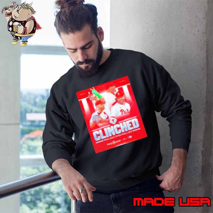 Welcome Back To #Redoctober The Philadelphia Phillies Clinched A Postseason Berth Poster Sweatshirt