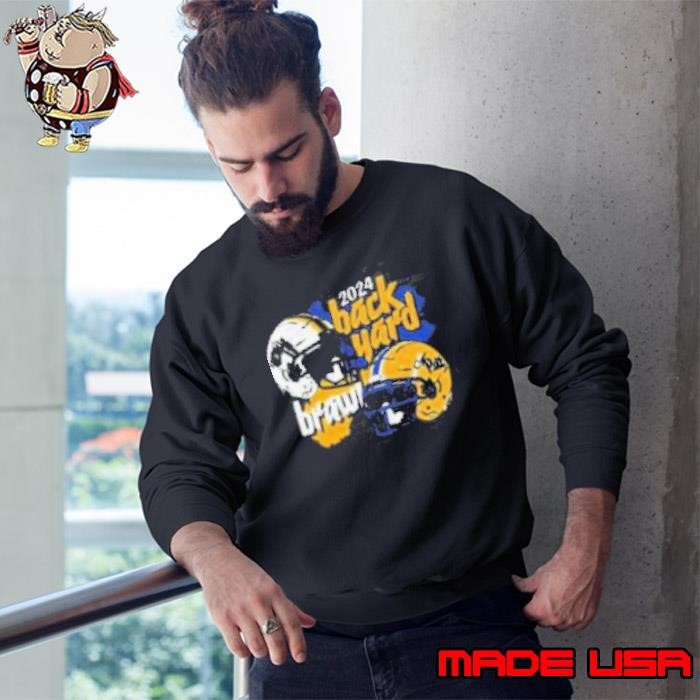 West Virginia Mountaineers vs Pitt Panthers 2024 Football Backyard Brawl Sweatshirt