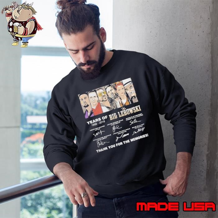 Years of The Big Lebowski 19982019 signatures Sweatshirt