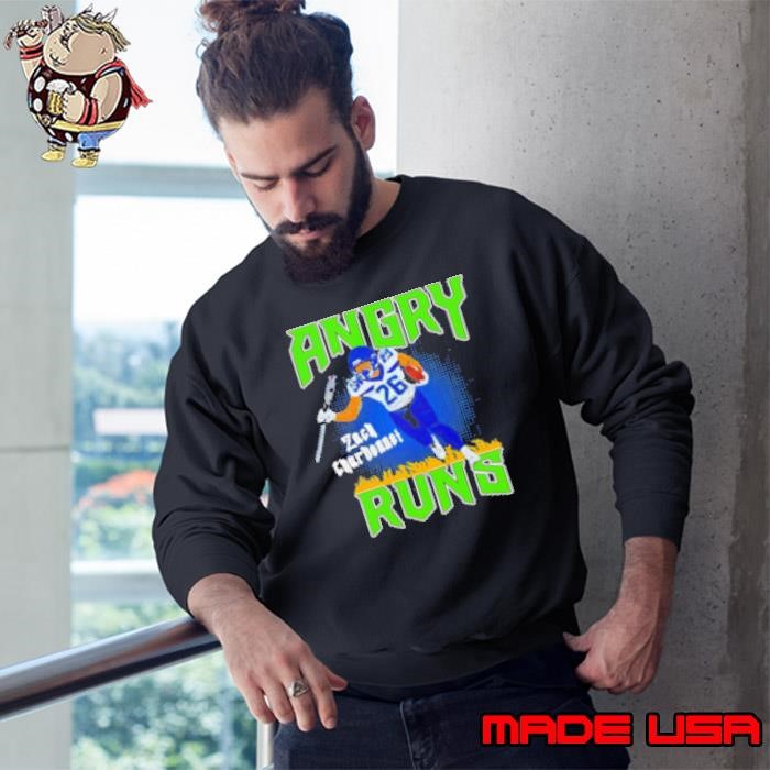 Zach Charbonnet Angry Runs Seattle Seahawks Running Back Sweatshirt