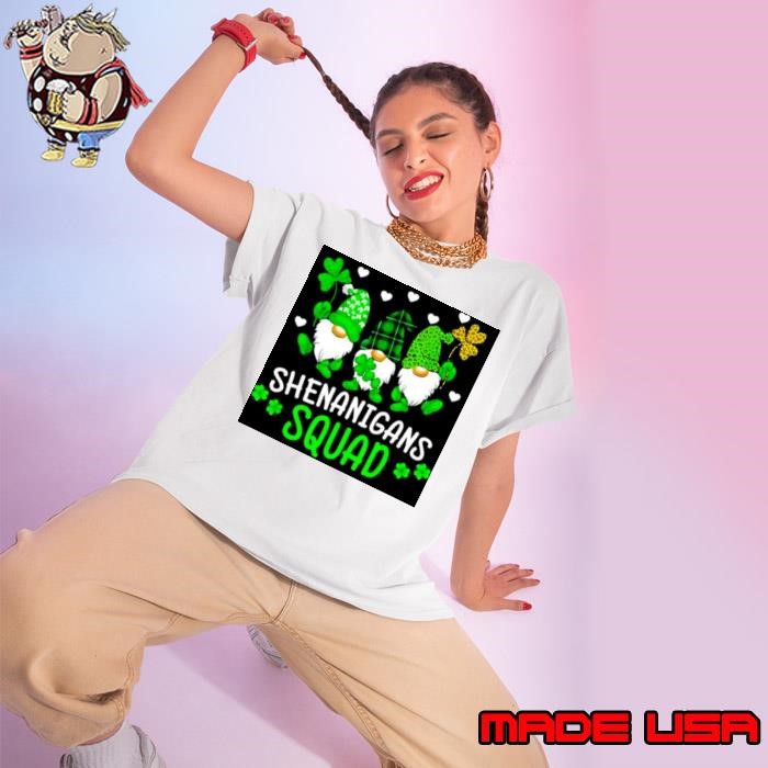 shenanigans squad Irish St Patricks Day shamrock Ladies tee