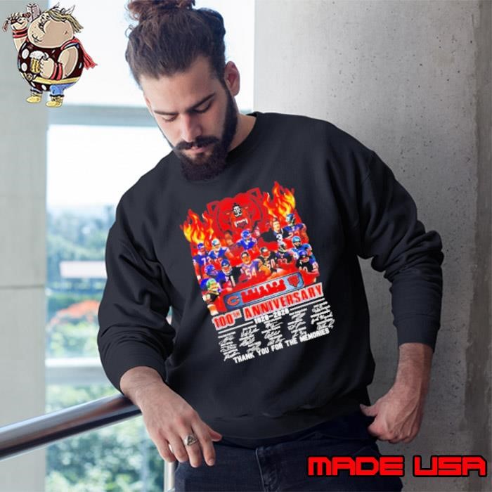 2020 Chicago Bears 100th anniversary 1920 2020 thank you for the memories Sweatshirt