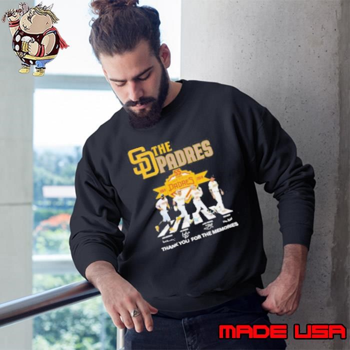 55 years San Diego Padres 1969 2024 thank you for the memories signatures Sweatshirt