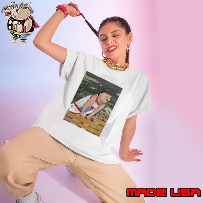 Abstract Jeff Ruland Ladies tee
