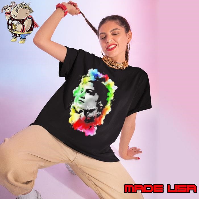 Alexandria Ocasio Cortez Watercolor Painting Art Ladies tee