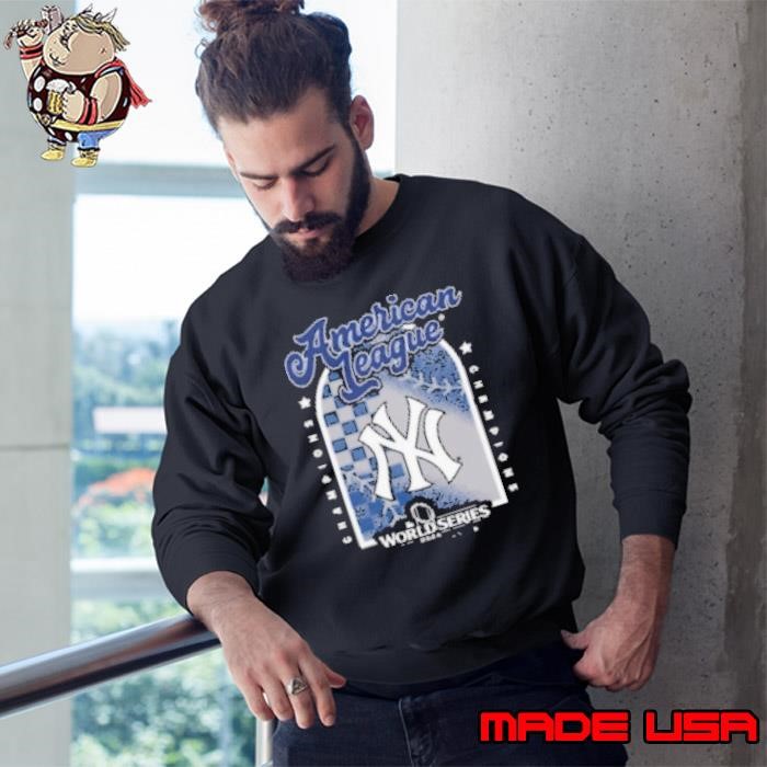 American League Champions MLB New York Yankees Black 2024 Tri Blend Sweatshirt