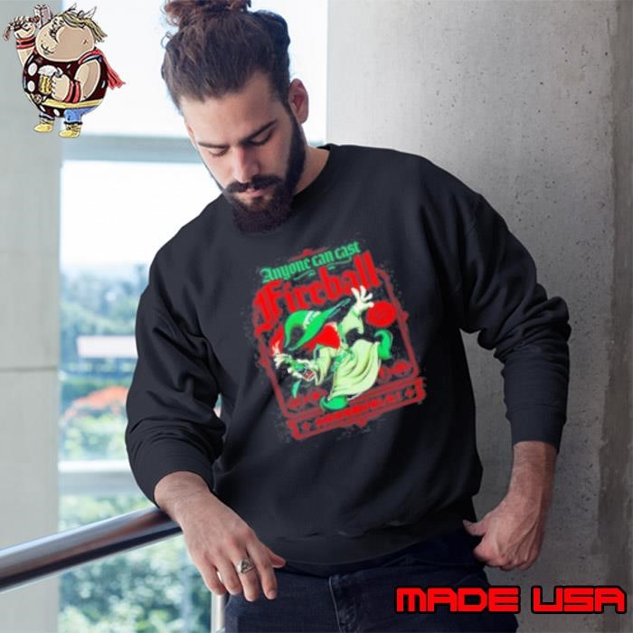 Anyone Can Cast Fireball Molotov Wizard Classic Sweatshirt