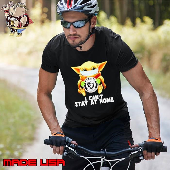 Baby Yoda hug Las Vegas Raiders I can’t stay at home Unisex