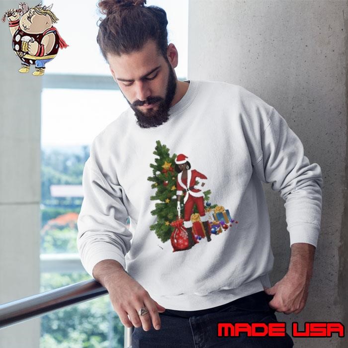 Black Women Santa Claus Style Christmas Sweatshirt
