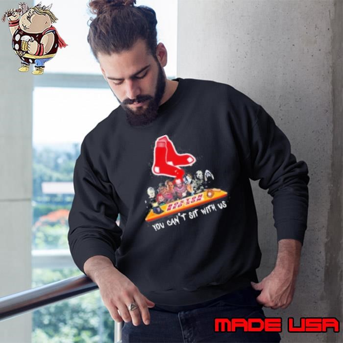 Boston Red Sox MLB Horror Movies Halloween You Can't Sit With Us 2024 Shirt