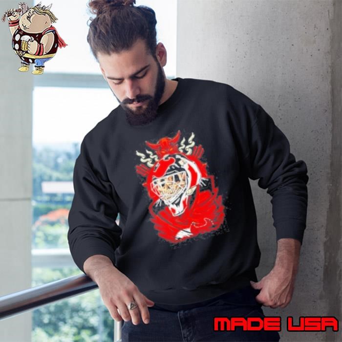 Brodeur Devils Skull Goalie Hockey Goalie Fashion Sweatshirt